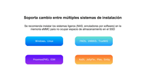 leotec mini pc nas server intel n150 12gb lpddr5  64gb emmc  512gb nvme  3x2280 m2 nvmepcie30