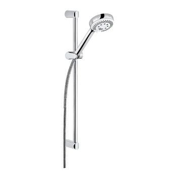 Set De Ducha Con Barra Mural Kludi Logo 3s 600mm Ø23mm Cromado, 6836305-00