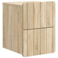 mesita de noche de pared roble sonoma 33 x 345 x 43 cm vidaxl