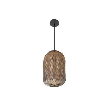 Lámpara Colgante Trikala Negro/cuero Envejecido 1xe27 (60145xø26x26cm)