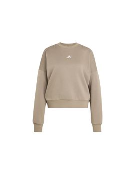 Sudadera adidas Essentials Small Logo Feel Cozy Mujer Khaki/Blanco