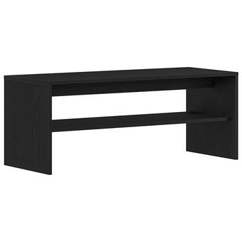 Mueble Para Tv Madera Contrachapada Roble Negro100x40x40 Cm Vidaxl