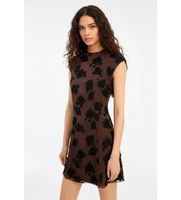 rotate para mujer 1155333088 vestido beaded mini marron 38 fiesta sin mangas  tirantes poliester reciclado sostenible