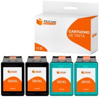 pccom essential hp 350xl351xl cartuchos tinta compatible negrotricolor pack 4