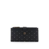 cartera efecto piel con aplicacion de mini tachuelas black