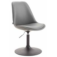 silla de comedor maverick simil cuero gris 57x48x76 cm clp