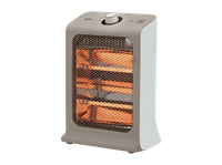 calefactor portatil - jata jces2460 800w 2 barras de cuarzo ajustes potencia seguridad antivuelco asa transporte blanco