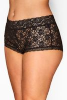 shorts negros de encaje