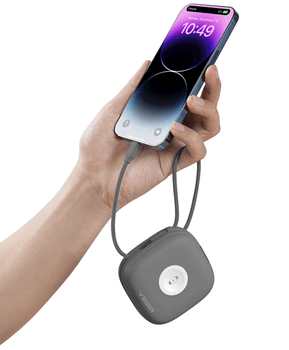 Veger MagCore 10 000mAh PD Wireless Charging Powerbank for Apple iPhone Watch AirPods Grey