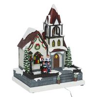 campanario luminoso de pueblo 17 led h305cm musical