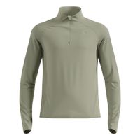 odlo zeroweight warm mid layer 12 zip camiseta de running hombres - oliva