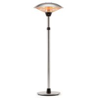 outsunny calefactor de pie de exterior 120018003000w estufa de infrarrojos con altura ajustable o585x160-200 cm plata   aosom espana
