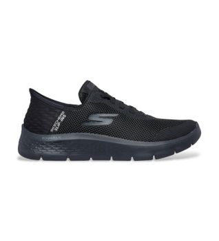 Skechers para hombre. 216324 Zapatillas Slip-ins Go Walk Flex Hands Up negro (45), Plano, Cordones, Casual, Deportivo, Multideporte