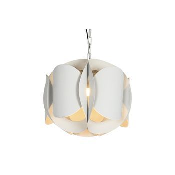 Lampara Techo Metal 42x42x36 Rugoso Beige