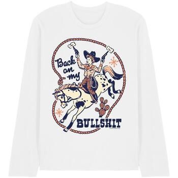 Steven Rhodes Camiseta manga larga Back On My Bullshit para hombre