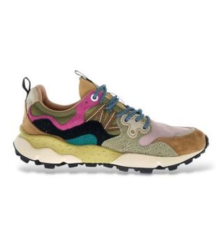 Flower Mountain para mujer. 2017817 Zapatillas Yamano 3 multicolor (37), Marrón, Plano, Nobuck, Cordones, Casual