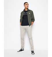 ax armani exchange para hombre 8nztchz8h4z1510 camiseta lisa marino l casual algodon manga larga