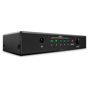Conmutador de Vídeo Lindy 5 Puertos HDMI 18G Switch 4K Ultra HD