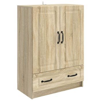 Aparador Roble Sonoma 66 X 34,5 X 92 Cm Madera De Ingeniería Vidaxl