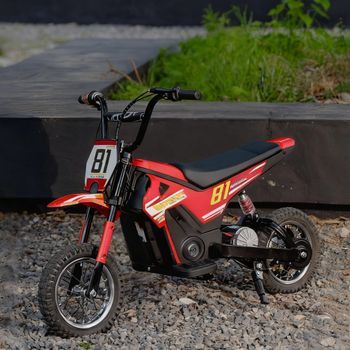 Moto Eléctrica 24v Motor 250w Velocidad De 6-16km/h Rojo Aiyaplay