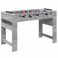 mesa de futbolin gris sonoma 125 x 605 x 80 cm vidaxl