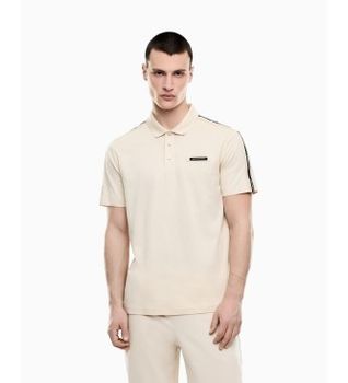 EA7 para hombre. 7M001477_AF10375 Polo Logo Series beige (M), Casual, Algodón, Manga corta