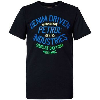 Petrol Industries Tops y Camisetas T-Shirt Logo Black Multi M-1000-TSR603 para hombre