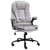 silla de oficina de terciopelo gris claro vidaxl