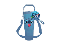 termo - sherwood lilo  stitch 880 ml con cuerda termica tamano xl para bebidas calientes y frias pajita incorporada