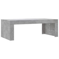 mesa de cafe - mesa de centro madera de ingenieria gris hormigon 102x50x36 cm