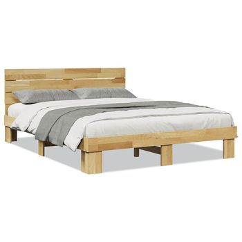 Estructura De Cama Con Cabecero Sin Colchón 135x190 Cm Vidaxl