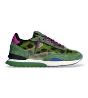 hoff para mujer 22603002 zapatillas de piel art verde 37 plano cordones casual