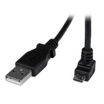 Cable Adaptador 2m USB A Macho a Micro USB B Macho Acodado en Ãngulo hacia Abajo para TelÃ©fono MÃ³vil