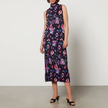 MAX&Co. Marocco Plissé-Jersey Top and Skirt Set - M