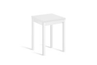 mesa cocina alta extensible libro 65130x65cm blanco pata blanco