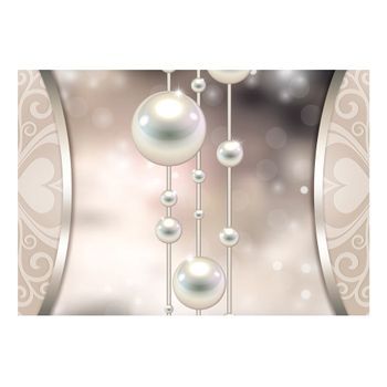 Papel Pintado 3d - Collar De Perlas (350x245 Cm)