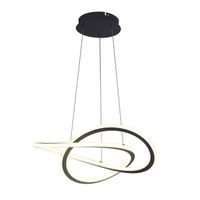 colgante doralice 38w led 1900lm 3000k alregxd45cm negro