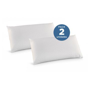 Almohada Viscoelástica 150x35 Cm Pack 2 Unidades Firmeza Media-alta Relax Visco Element One