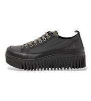 art para mujer 11518a1fa003001 zapatillas 1518a rubber negro 36 piel tela 3 a 5cm cordones casual