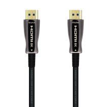AISENS Cable HDMI V2.1 AOC Ultra Alta Velocidad / HEC 8k@60Hz 4k@120Hz 4:4:4 48Gbps, A/M-A/M, Negro, 50m