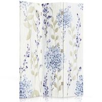 biombo country blossoms - separador de ambientes  cm 110x150 3 paneles