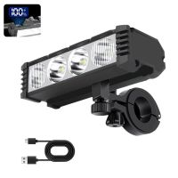 bikight 4 led faro bicicleta alta brillo 180 luz frontal de inundacion amplia ciclismo carga tipo-c luz de bicicleta de