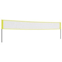 red de voleibol tela pe amarillo y negro 823x244 cm vidaxl