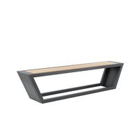 kobon set de asiento de acero antracita - made in germany - 1 x banco