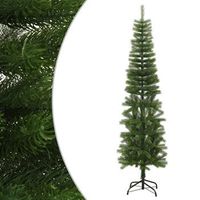arbol de navidad artificial estrecho con soporte pe 210 cm vidaxl