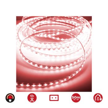 EDM Tiras LED 72704 Rojo 4,2 W x 1 m 50 m 350 LM