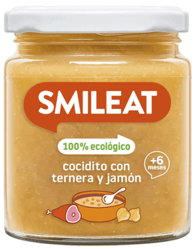 Smileat Tarrito de Cocidito con Ternera y Jamón ECO +6m 230 gr