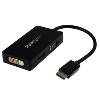 Adaptador StarTech DP2VGDVHD DisplayPort a HDMI VGA DVI 0,15 m Negro