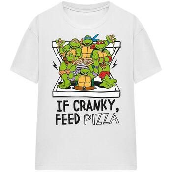 Teenage Mutant Ninja Turtles Camiseta If Cranky Feed Pizza para mujer