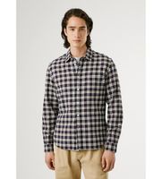 pepe jeans para hombre pm3090825 camisa clermont marino m casual algodon manga larga